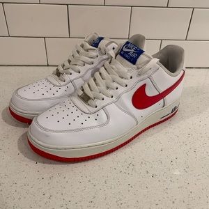 Nike Air Force 1 White and Red